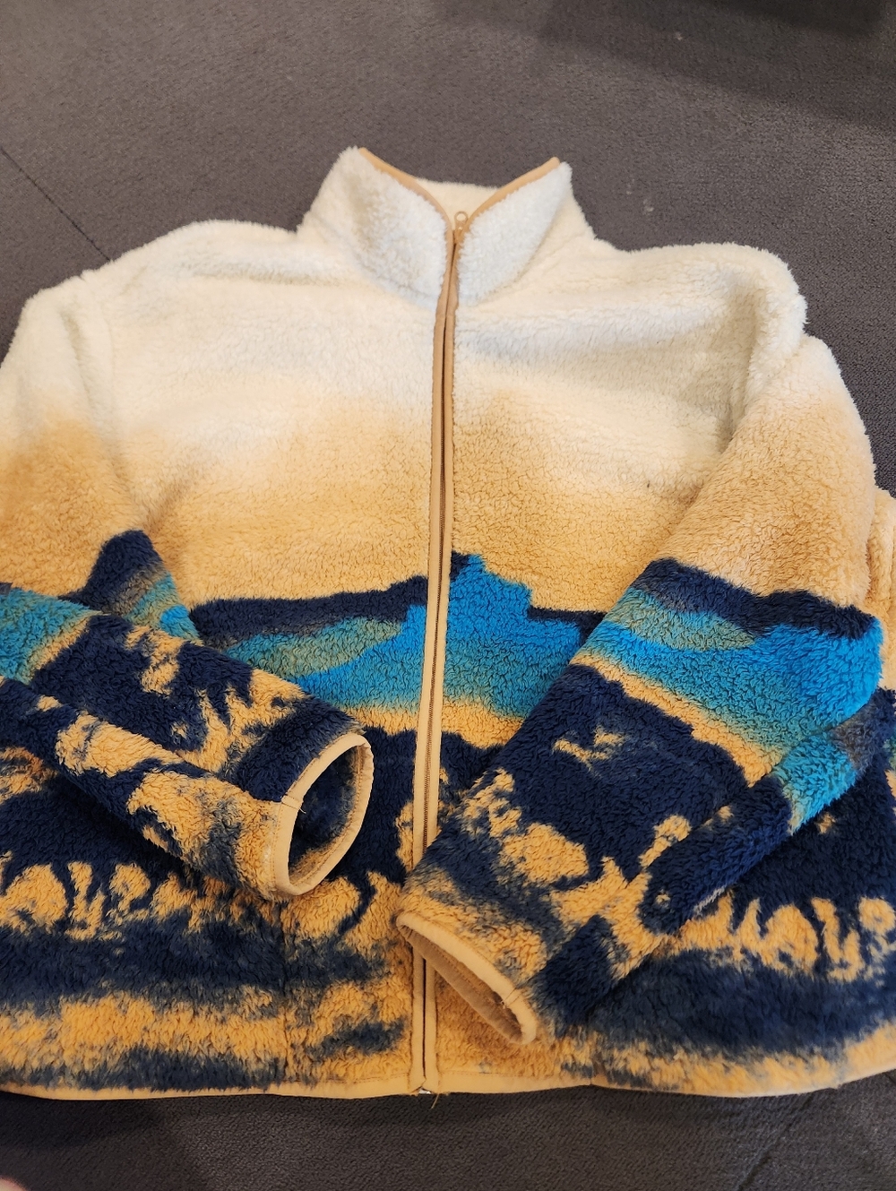 ORIGINAL USE Sherpa Landscape Zip Up Jacket